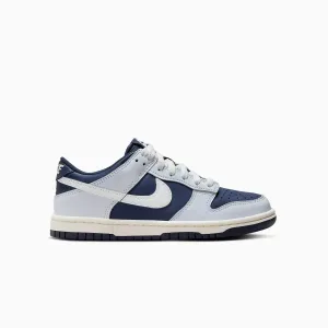 Kid's Dunk Low "Football Grey Midnight Navy" Grade School