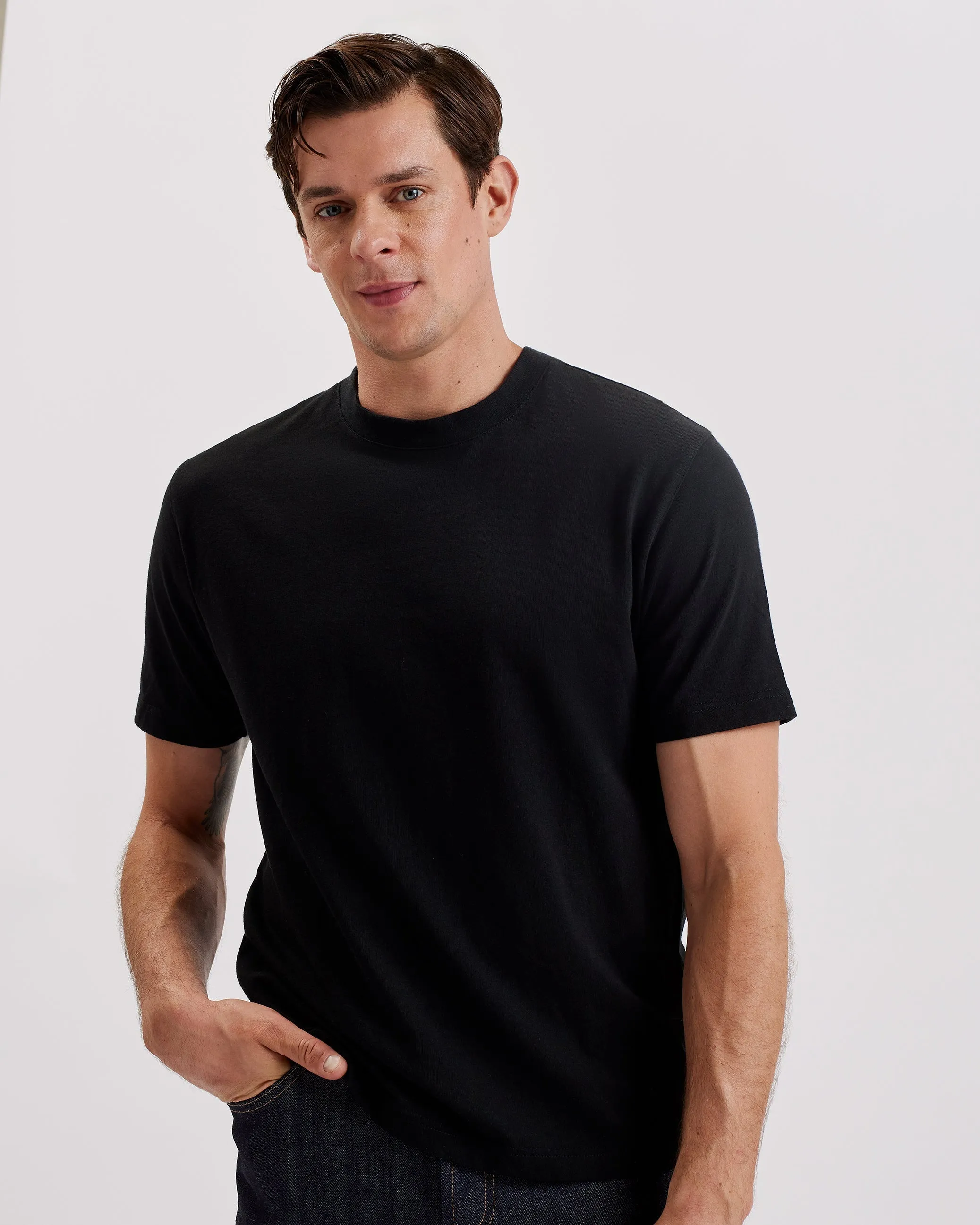 Kornka Ss Relaxed Heavy T-Shirt Black