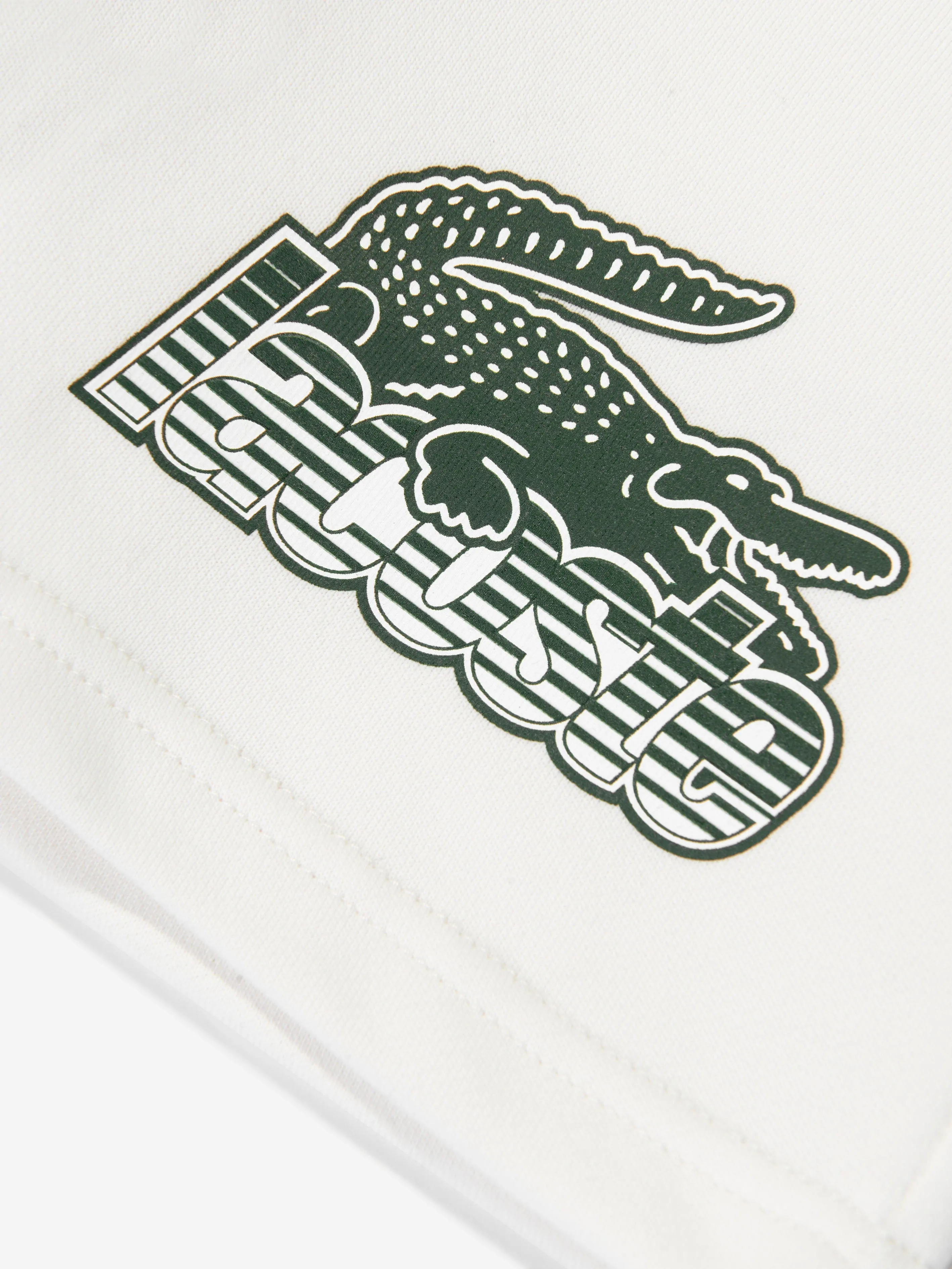 Lacoste Boys Logo Shorts in Ivory