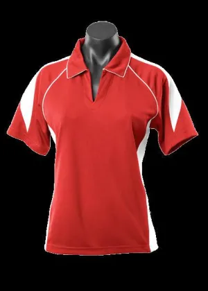 Ladies Premier Polo Red/White