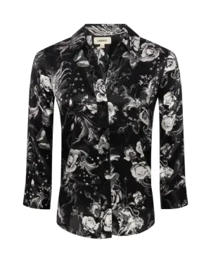 L'Agence Dani Black Zodiac Blouse