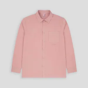 Lightweight Relaxed Snap Button Shirt Dusty Pink