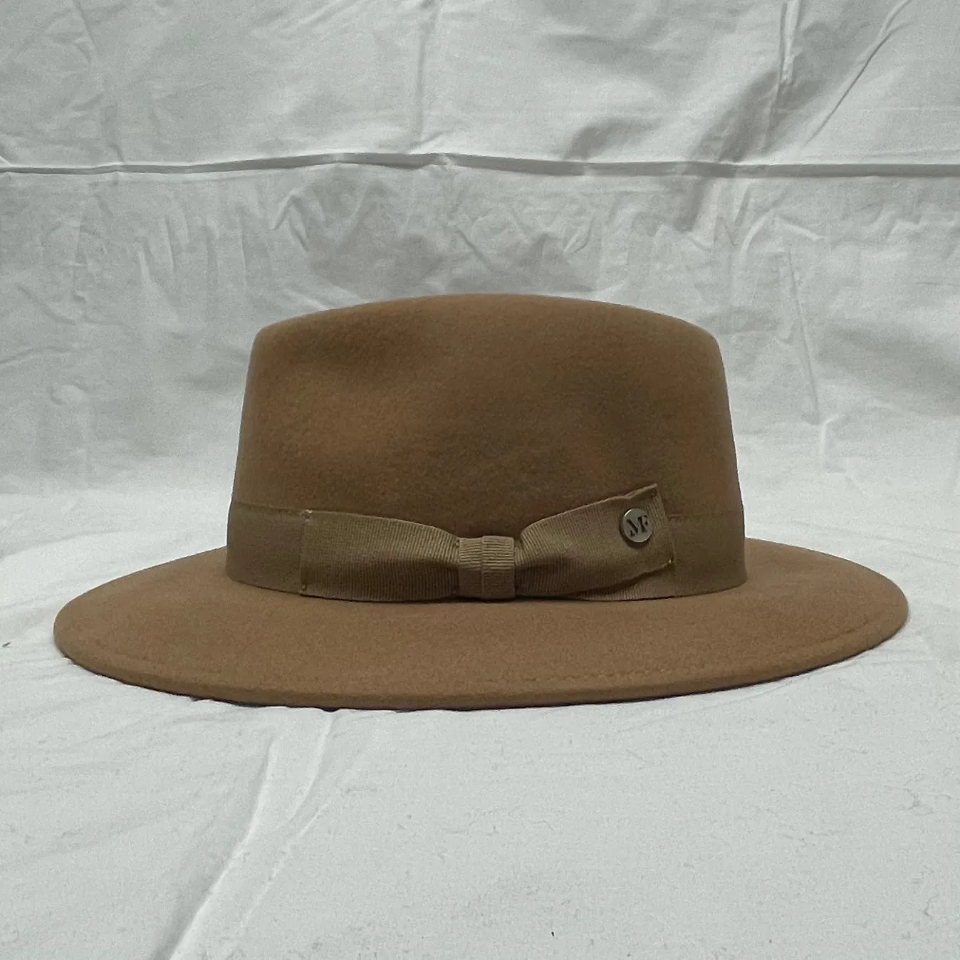 M by Flechet - Cashmere/Wool - Tear Drop Fedora - Camel