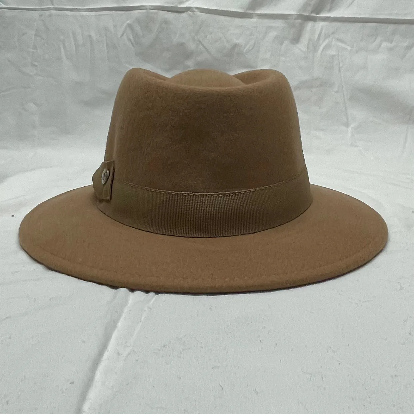 M by Flechet - Cashmere/Wool - Tear Drop Fedora - Camel