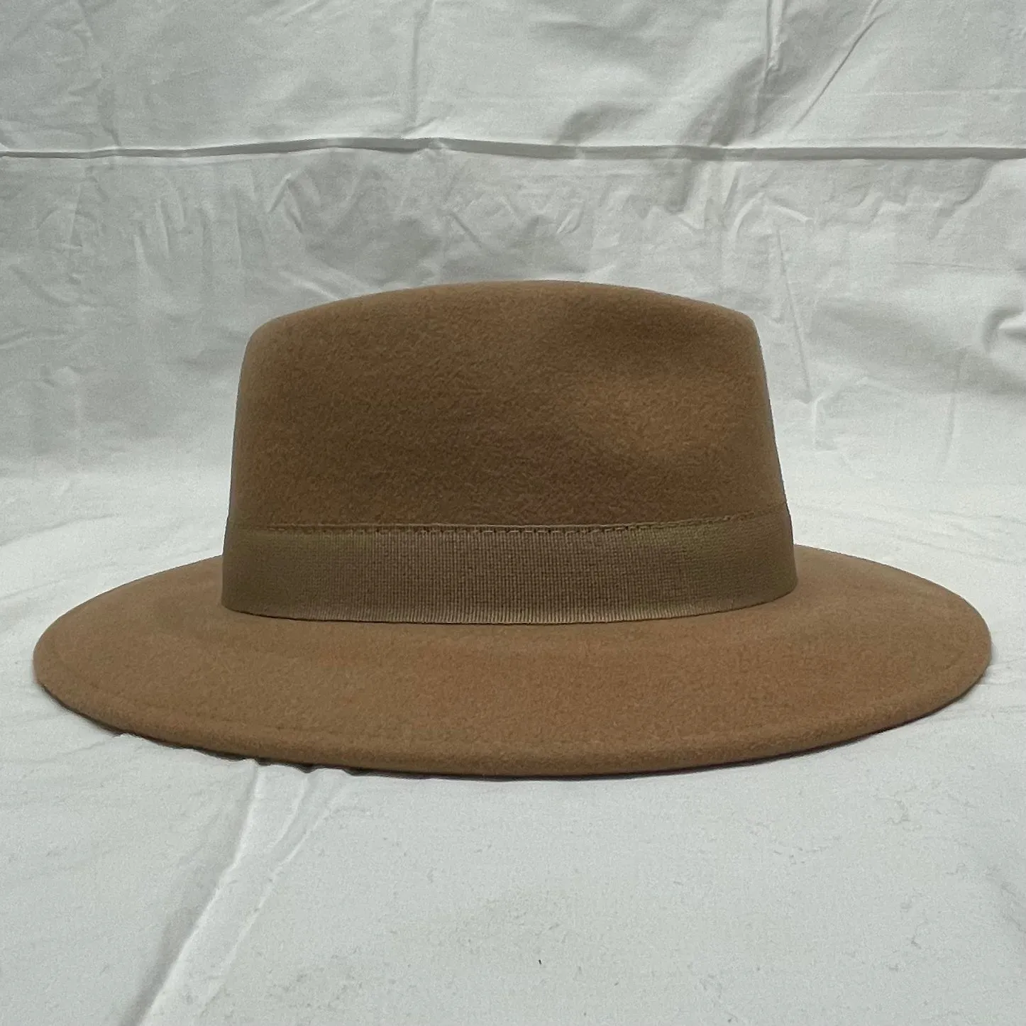 M by Flechet - Cashmere/Wool - Tear Drop Fedora - Camel