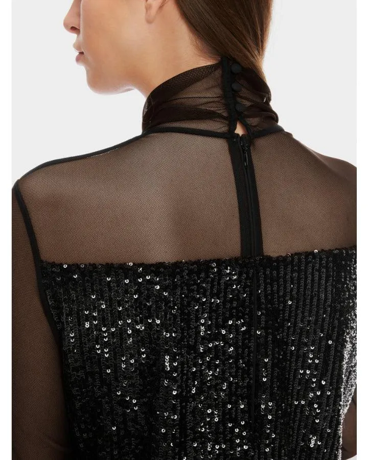 Marc Cain Sequin Mesh Top