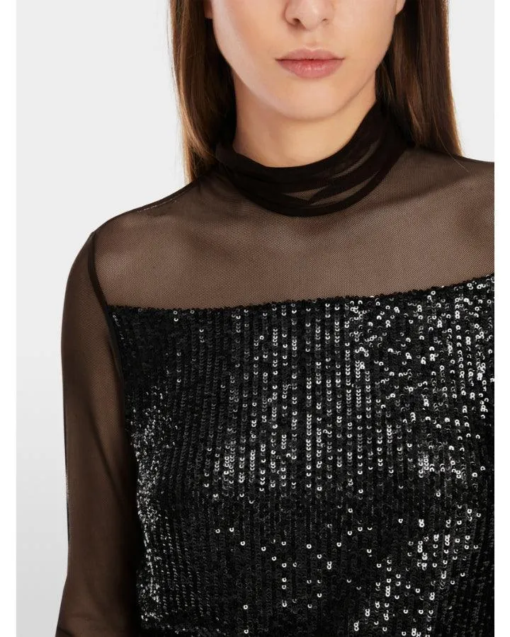 Marc Cain Sequin Mesh Top