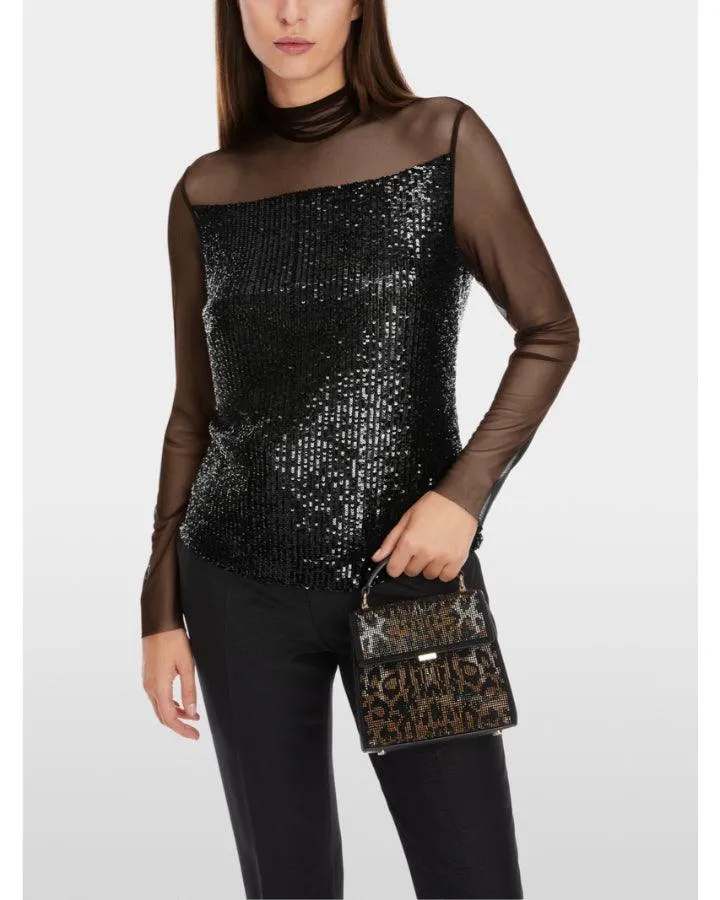 Marc Cain Sequin Mesh Top