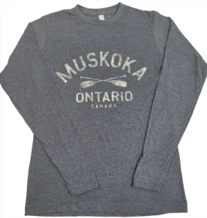 Muskoka Long Sleeve Shirt in Heather Blue