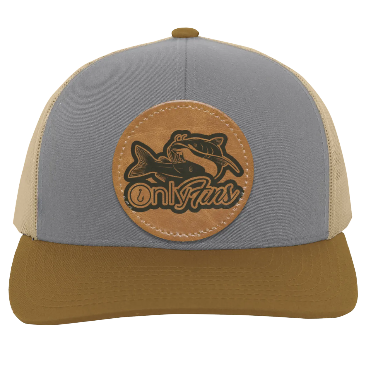 Only Fins Catfish Men's Trucker Snap-Back  Hat