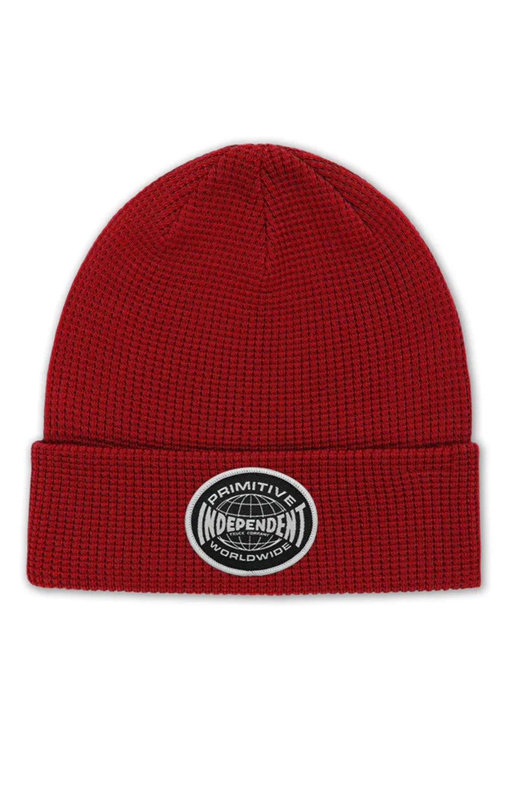 Primitive x Independent Red Waffle Knit Beanie