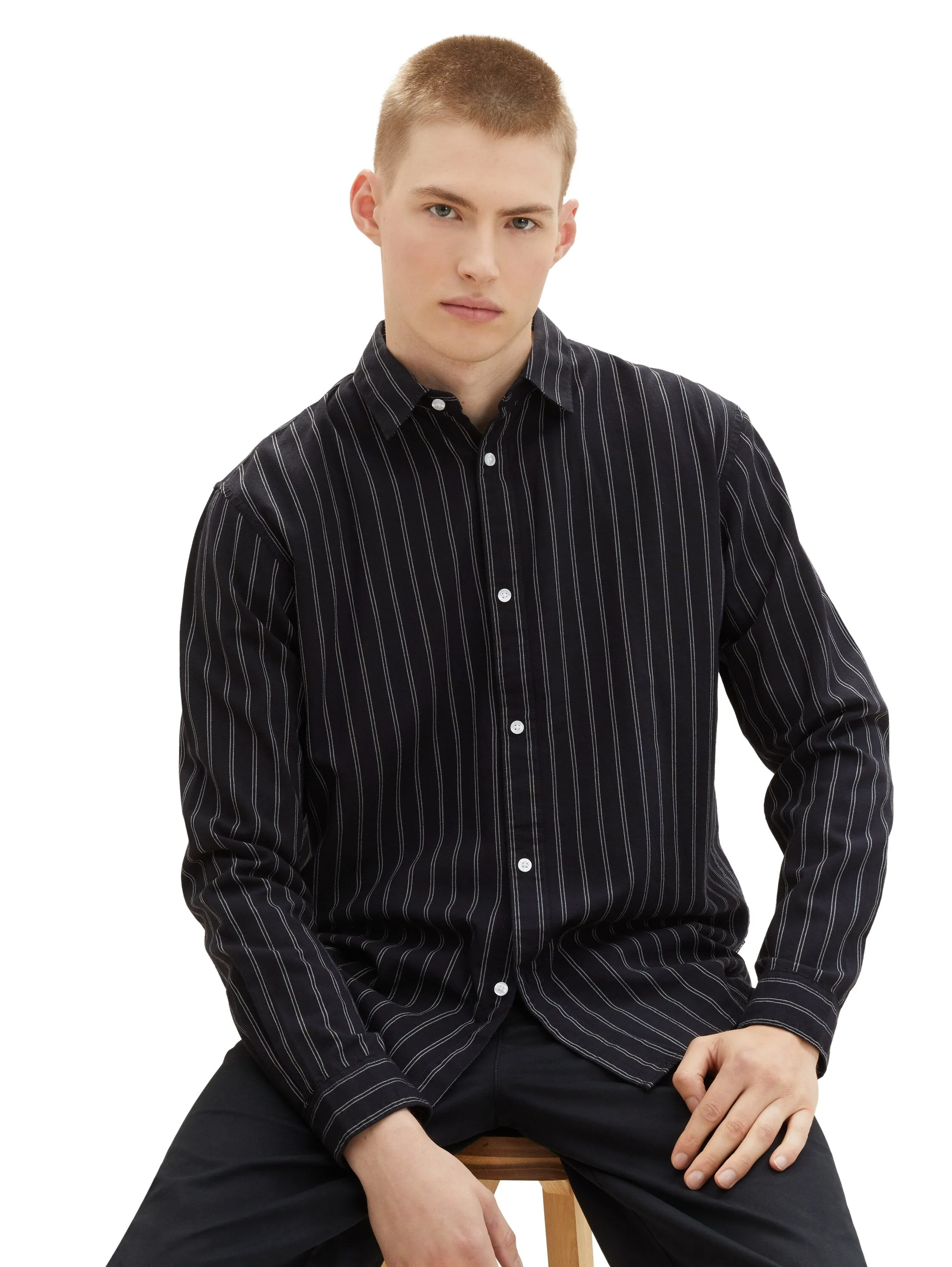 RELAXED STRIPED OXFORD SHIRT