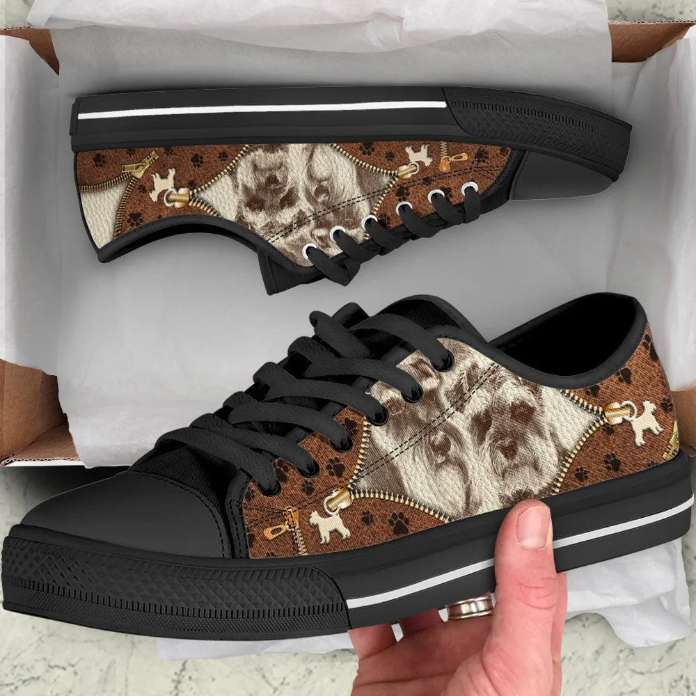 Schnauzer Low Top Shoes - Low Top Sneaker - Dog Walking Shoes Men Women, Dog Printed Shoes, Canvas Shoes For Men, Women