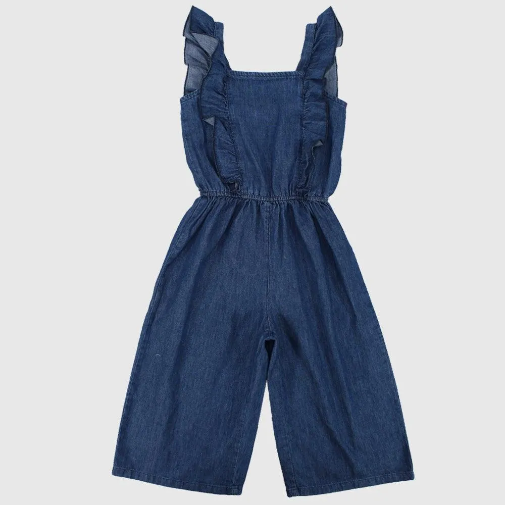 Sleeveless Jean Jumpsuit