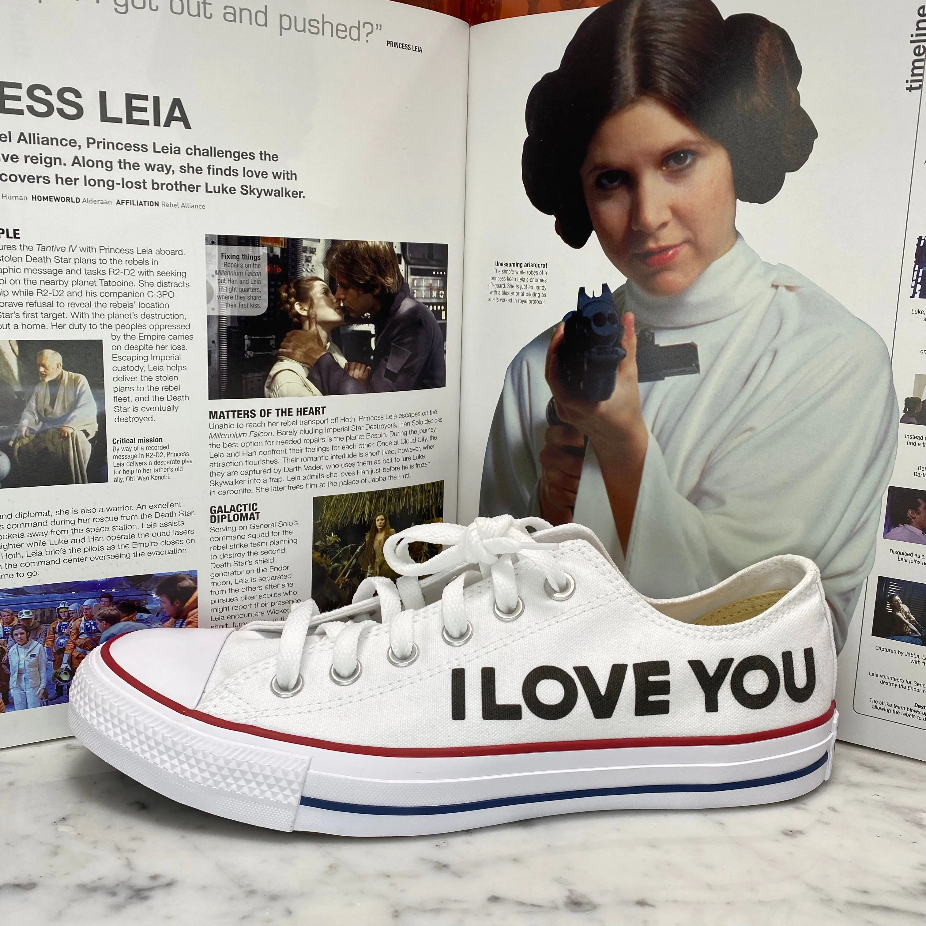 Star Wars I Love You I Know Princess Leia Han Solo Wedding Shoes