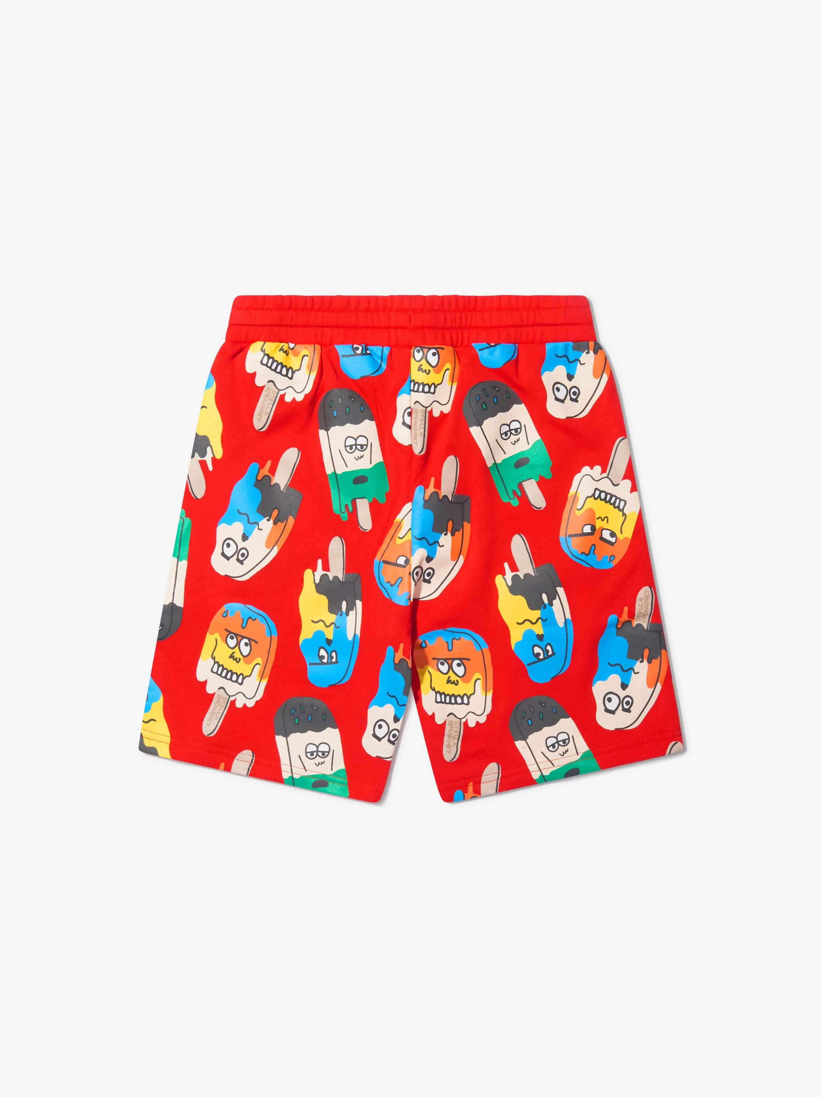 Stella McCartney Boys Cotton Fleece Lolly Print Shorts