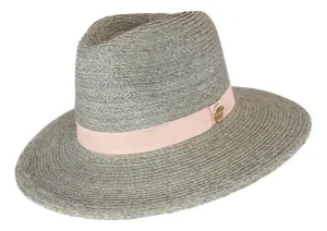 Sundaise Cynthia Raffia Hat - Grey