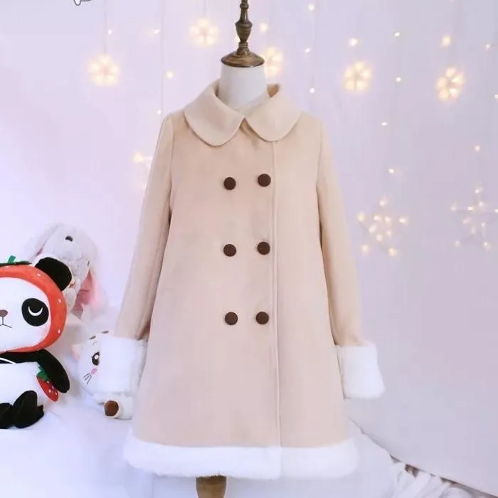 Tiny Reindeer Winter Dress Coat