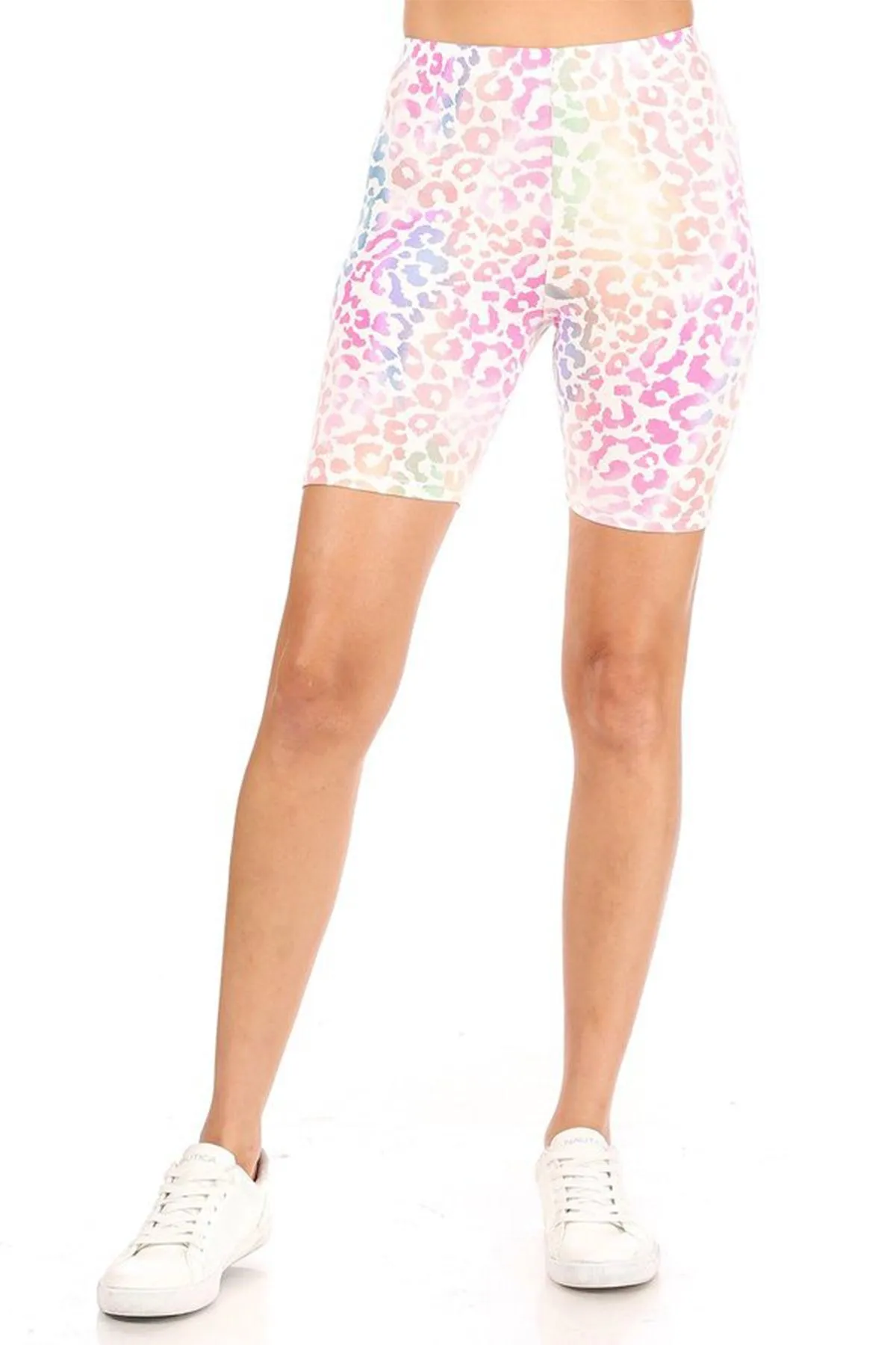 Women's Plus Size Print Band Waist Shorts