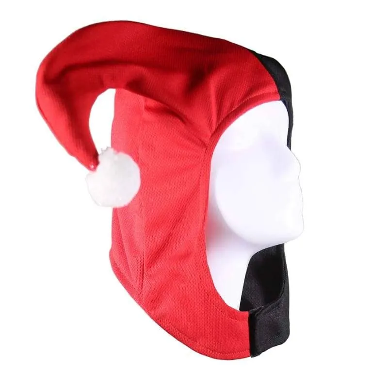 Xcoser Harley Quinn Classic Black Red Headwear Classic Hat Deluxe Cosplay Costume Accessories